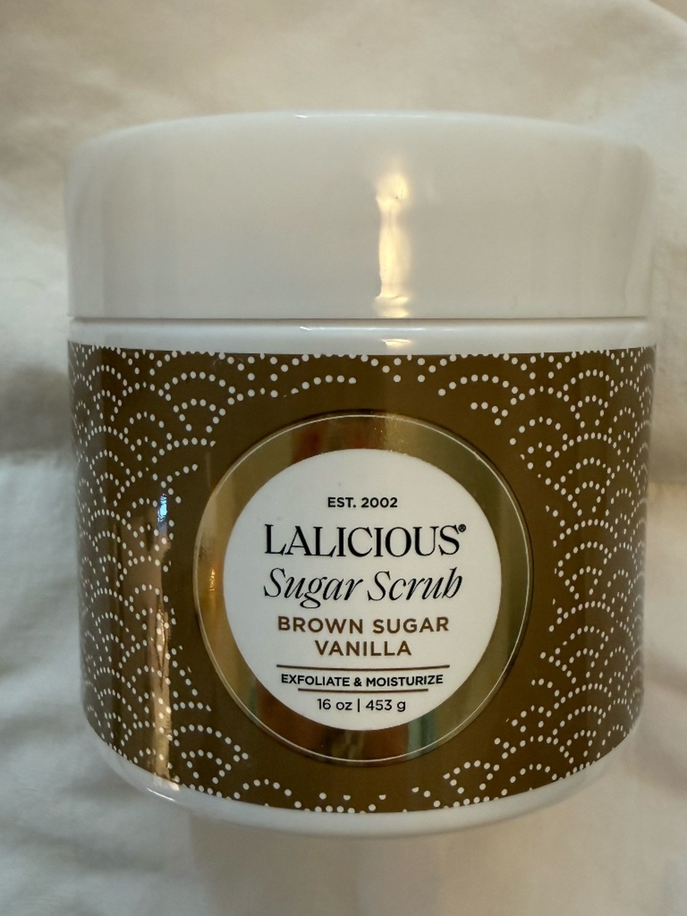 NWT Lalicious Brown Sugar Vanilla Sugar Scrub 16 oz